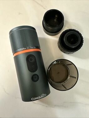 CONQUECO Compact Travel Espresso Machine  Battery Powered USB-C 8 Cups 12V